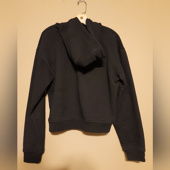 Alexander McQueen MCQ Embossed Logo Black Sweatshirt Hoodie sz M-XL Streetwear - Picture 5 of 7